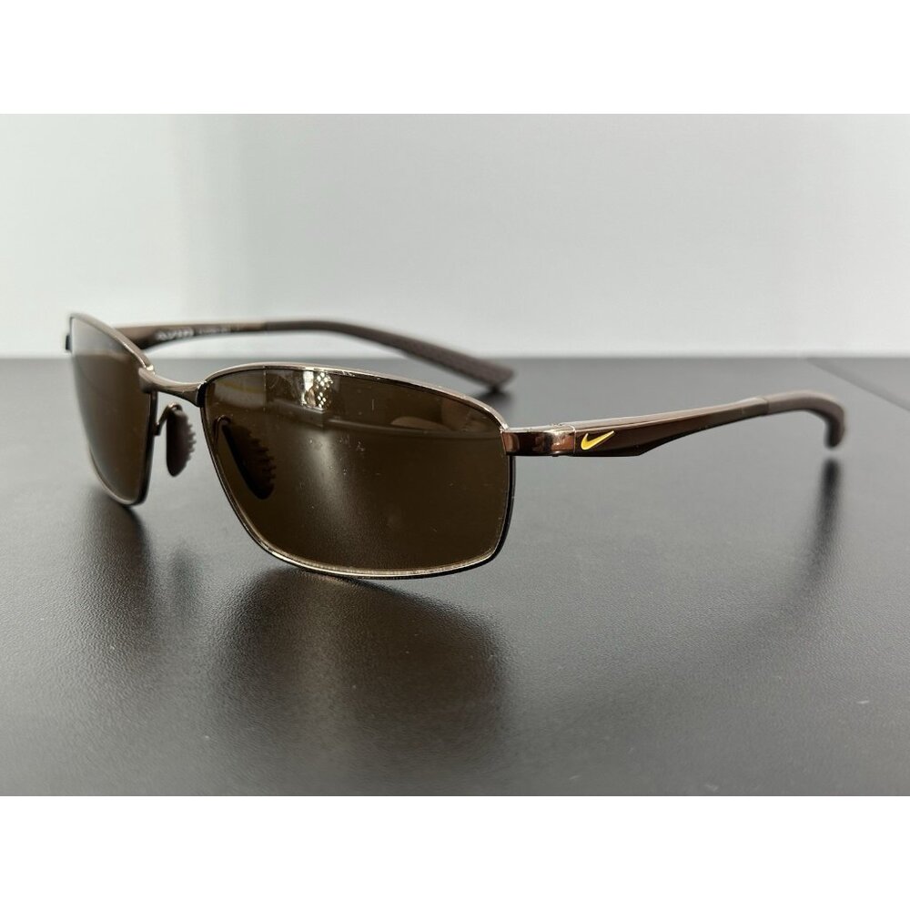 Nike Avid EV0589 203 Shiny Brown Wrap Sunglasses Frames Only 59-16 135 (CE-17)